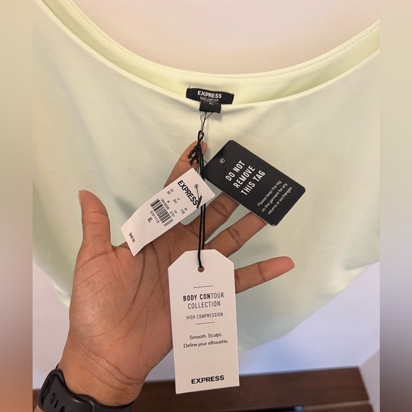 Express Body Contour Bodysuit size XL in Lime NWOT! - Picture 5 of 5